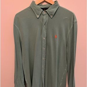 Ralph Lauren Featherweight mesh button down polo. Size L